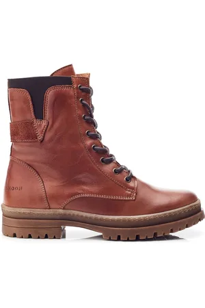 Moda In Pelle Odcombe Elastic Top Lace Up Biker Boots