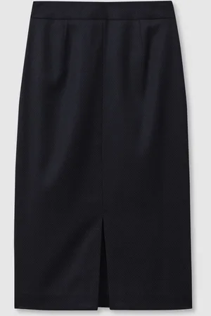 Reiss Hallie Textured Pencil Midi Suit Skirt32