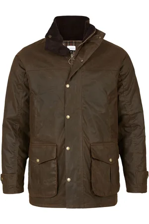 CELTIC & CO. Mens Waxed 100% Cotton Brown JacketM