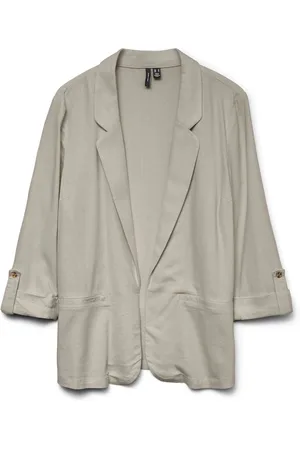 VERO MODA Hør Blend 3/4 Sleeve BlazerXXL 16