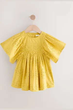 Next Angel Sleeve Broderie Dress (3mths-8yrs)8086cm