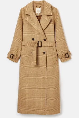 Joules Amberley Longline Wool Blend Coat with BeltS