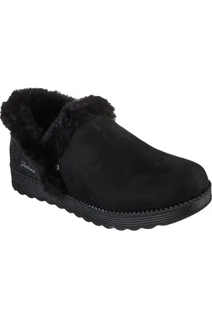 Skechers Faux Fur Slip-On Slipper Booties