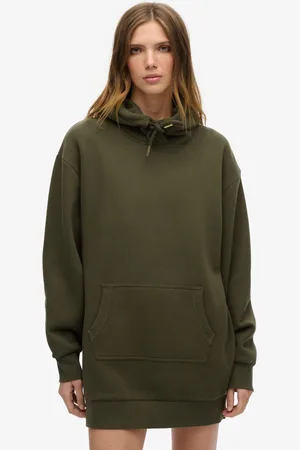 Superdry Tattoo Rhinestone Hoodie Dress34-36
