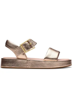 Clarks Copper Metallic Alda Strap Sandalseu38