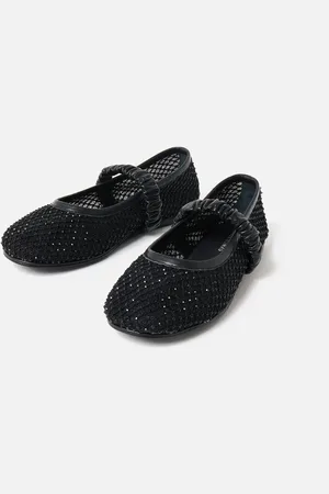 Oliver Bonas Sparkle Mesh Ballerina Shoes