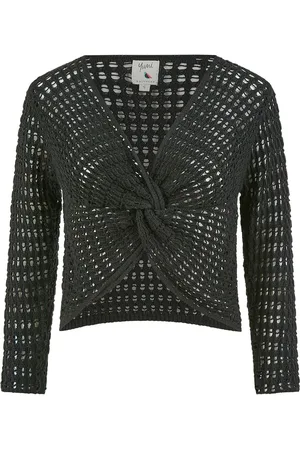Yumi Hæklet 100% Bomuld Twisted Bolero Toplarge