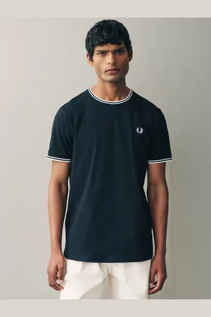 Fred Perry T-shirt i bomuld med Twin Tipped Logo 100%XL