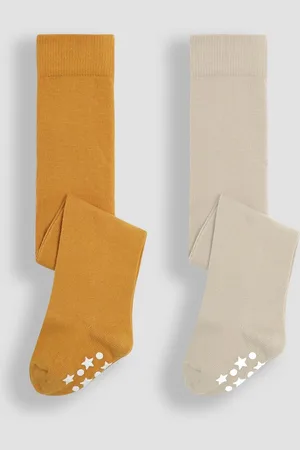 JoJo Maman Bébé 2-Pack Cotton Rich Tights6 - 12 måneder (68 - 80cm)