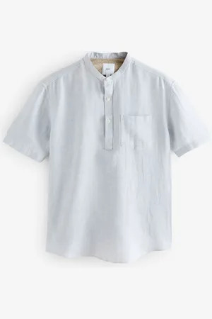 Next Cotton Linen Blend Short Sleeve ShirtXXL