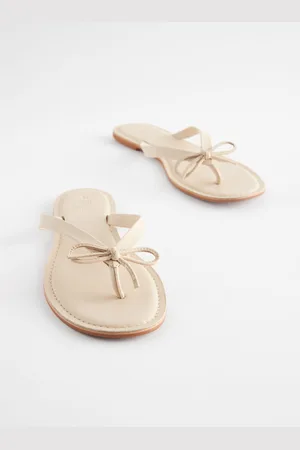 Next Forever Comfort Sløjfe Detail Læder Klipklappere