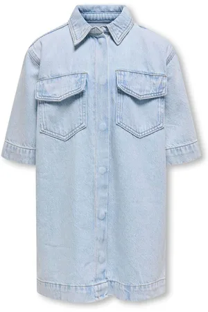 ONLY Short Sleeve Denim Dress146152cm