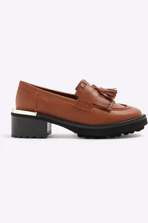 River Island Chunky Heeled Loaferseu39