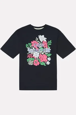 New Balance Kids Stacked Floral Graphic 100% Cotton T-Shirt152158cm