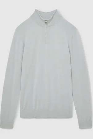Reiss Blackhall Merino Wool Half-Zip JumperXXL