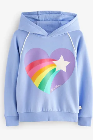 Little Bird 100% Cotton Rainbow Star Hoodie7 - 8 år (122 - 128cm)