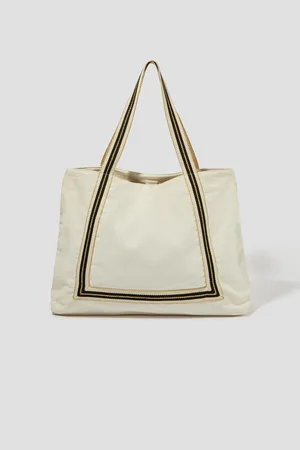 Monsoon Nia Stripe Strap Tote Bagen