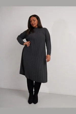 Live Unlimited London Rib strikket Midi Kjole54