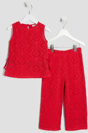 River Island Girls Lace Tunic Trousers Set9298cm