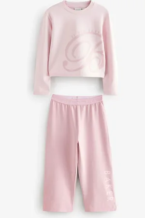 Ted Baker Pink Branded Wide Leg Pyjama Set7 år (122cm)