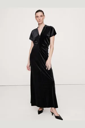 Banana Republic Bias-Cut Velvet Maxi DressXS
