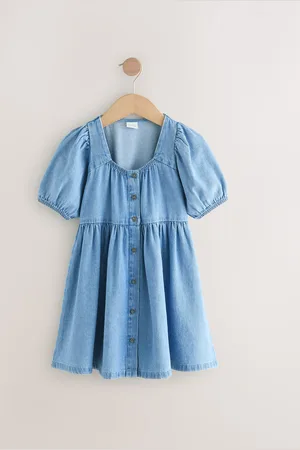 Next Puff Sleeve 100% Cotton Dress (3-16yrs)12 år (152cm)
