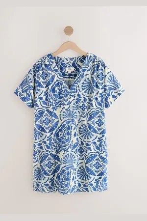 Next Kaftan Mini Kjole med Hør
