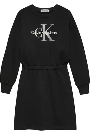 Calvin Klein Glitter Logo Sweatshirt Kjole10 år (140cm)