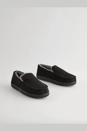 Next Faux Fur Lined Apron Slippers