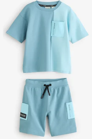 Ted Baker Blue Colourblock T-Shirt and Shorts Set104110cm