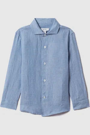 Reiss Ruban 100% Linen Cutaway Collar Shirt6 - 7 år (116 - 122cm)