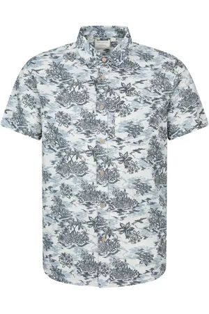 Mountain Warehouse 100% Cotton Tropical Printed Mens Short Sleeved Shirtmedium