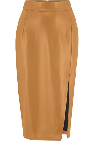 Pour Moi Elise Faux Leather Midi Pencil Skirt38