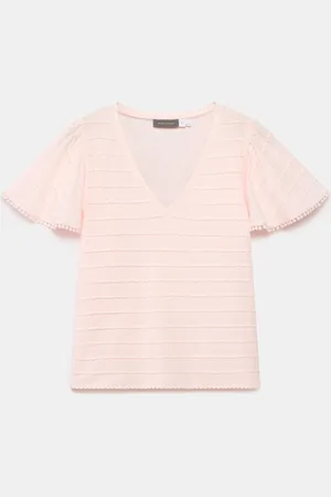 mint&berry 100% Cotton V-Neck Toplarge