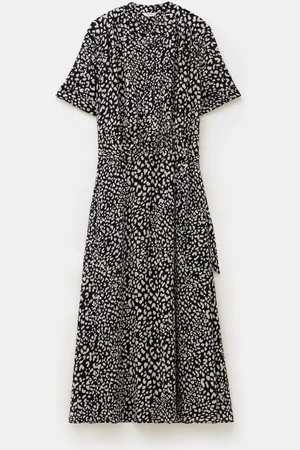 Hush Puppies Printed Short Sleeve Midi Shirt Dress36
