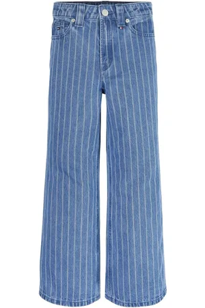 Tommy Hilfiger Wide Leg Stripe 100% Cotton Jeans8 år ( 128 cm)