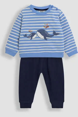 JoJo Maman Bébé 2-Piece Whale Appliqué Sweatshirt & Leggings Set5662cm