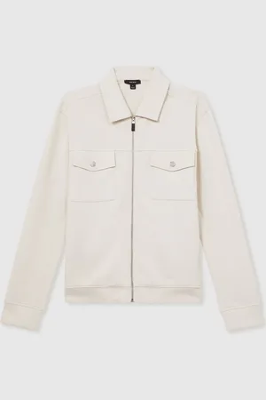 Reiss Medina Interlock Zip-Through OvershirtXL