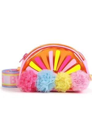 Billieblush Lyserød Rainbow Pom Pom Bum Taske Med Logostropen