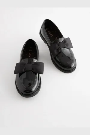 Next Læder Sløjfe Loafer Skolesko