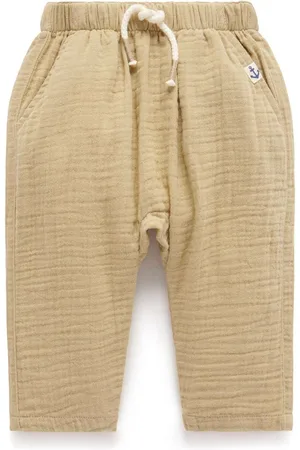 Purebaby Slouchy Crinkle 100% Cotton Trousers6268cm
