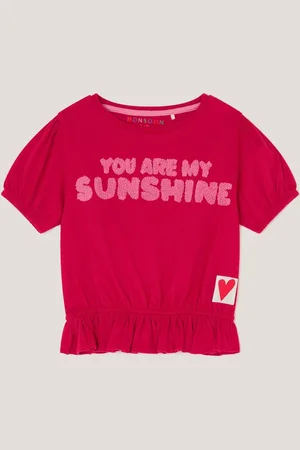 Monsoon You Are My Sunshine Frill 100% Cotton T-Shirt3-4 år