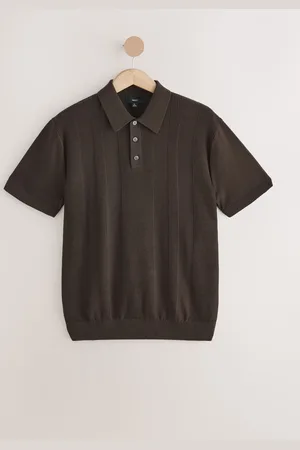 Next Normal pasform Cotton Rich Kortærmet Knit Polo-skjorterX-Small