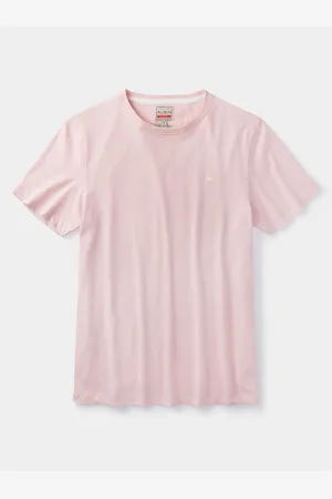Aubin Pink Hampton Cotton Linen T-ShirtMiddel