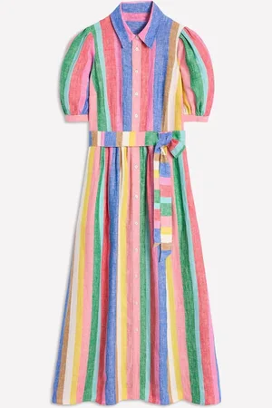 Boden Alexa Linen Maxi Shirt Dress36
