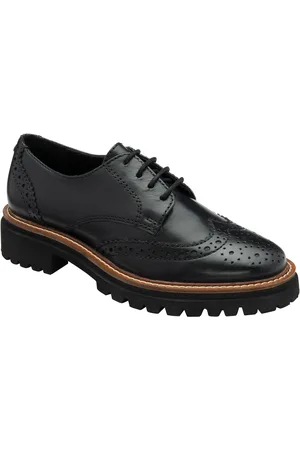 Ravel Leather Cleated-Sole Brogues