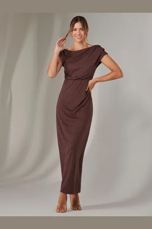 Jolie Moi Asymmetrical Bodycon Midaxi Dress40