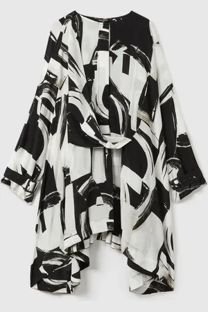 Reiss Lara Italian Cape Sleeve Mini DressS