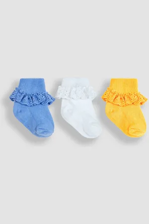 JoJo Maman Bébé 3-Pack Frilly Socks4 - 6 år (104 - 116cm)