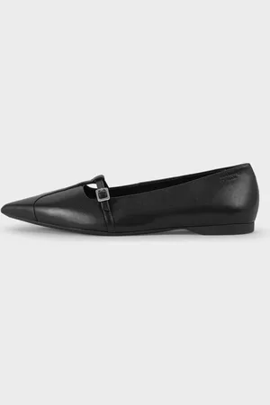 Vagabond Hermine T-Strap Ballerina Black Shoes